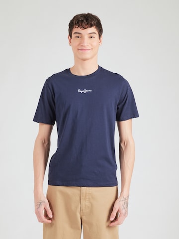 Pepe Jeans T-Shirt 'DEROK' in Blau: Vorderseite