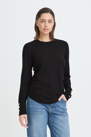 Pull-over 'PZSara' Pulz en noir : devant