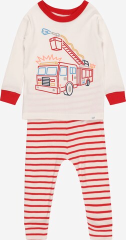 GAP Pyjama 'FIRETRK' in Weiß: predná strana