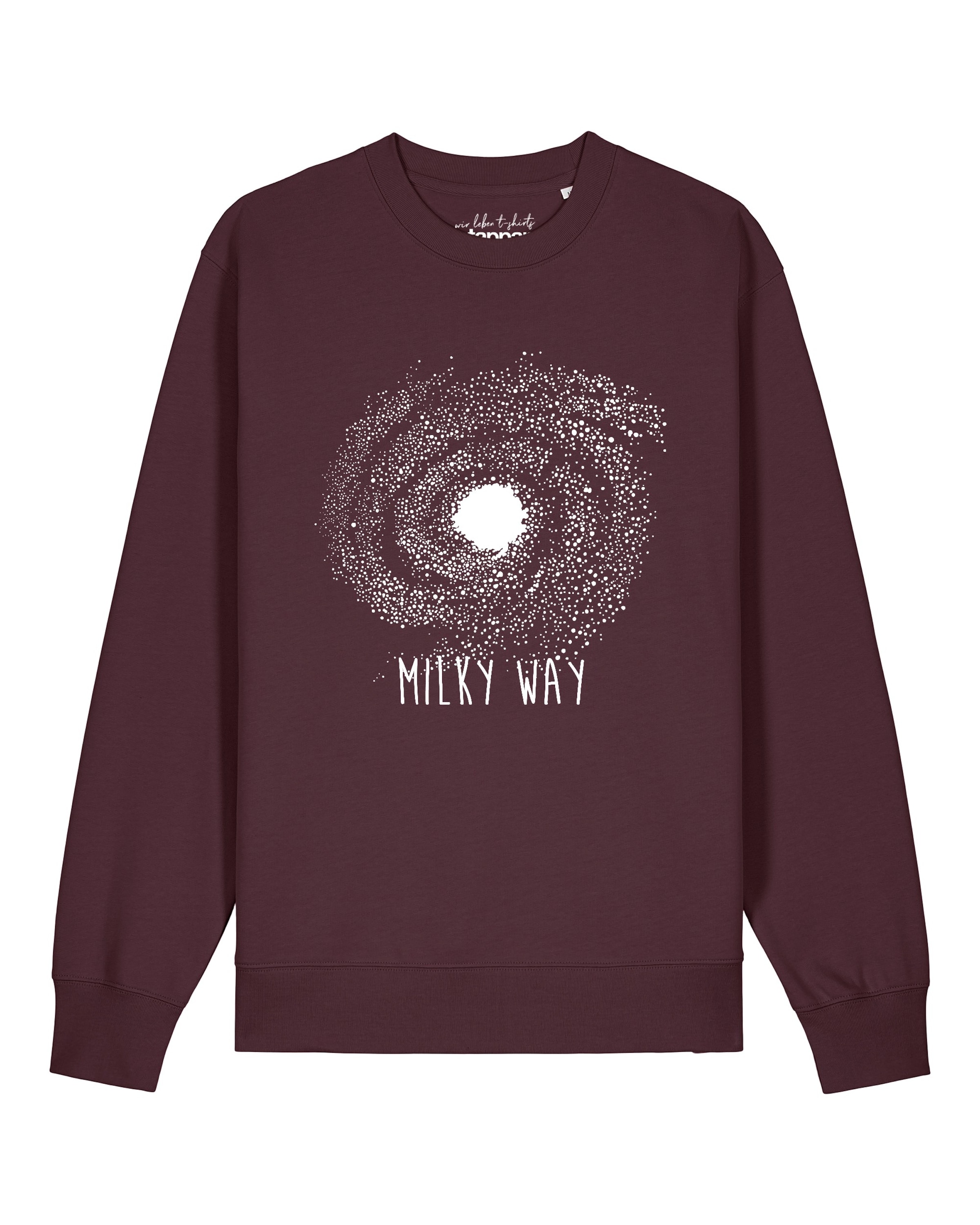 Watapparel Sweatshirt 'Milky Way' in Rood: voorkant