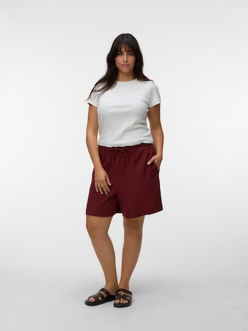 Vero Moda Curve Regular Pants 'MYMILO' in Red