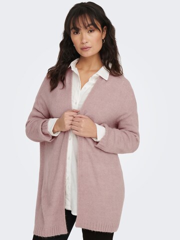 JDY Knit Cardigan 'Charly' in Pink