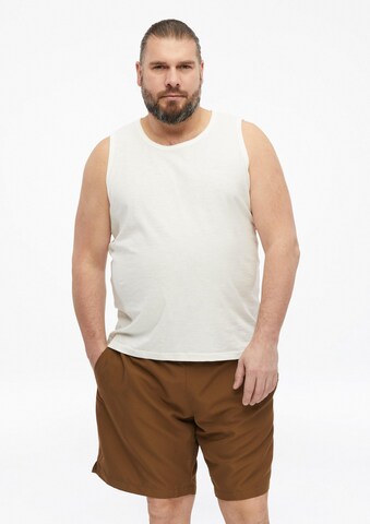 s.Oliver Men Big Sizes Board Shorts in Brown: front