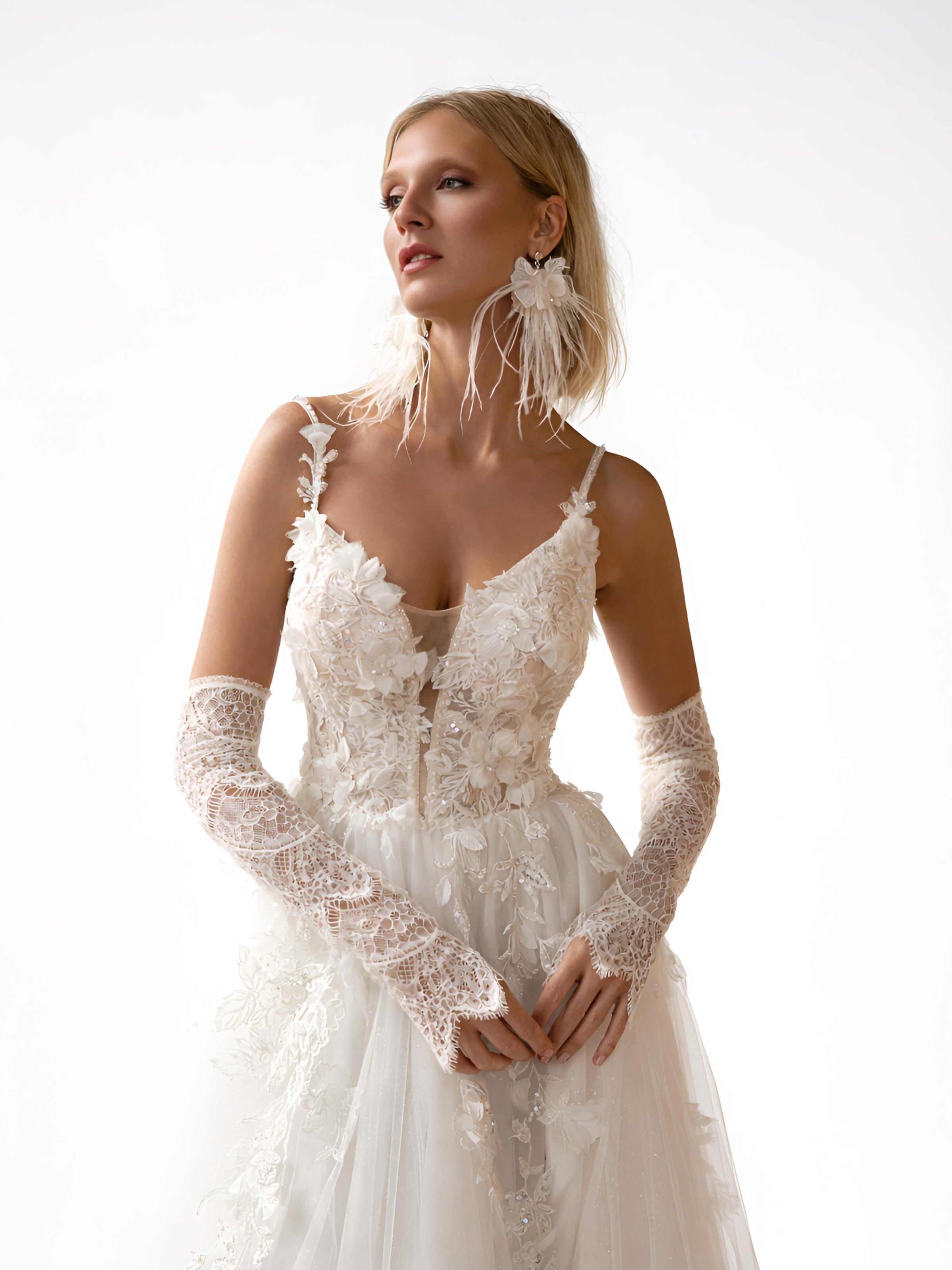Devotion Dresses Iltapuku 'Wedding dress Ariane' värissä valkoinen: etupuoli