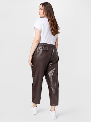 SAMOON Loosefit Hose 'Lotta' in Braun