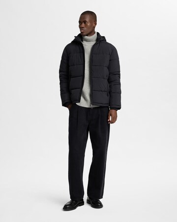 SELECTED HOMME Winterjas 'SLHCooper' in Zwart