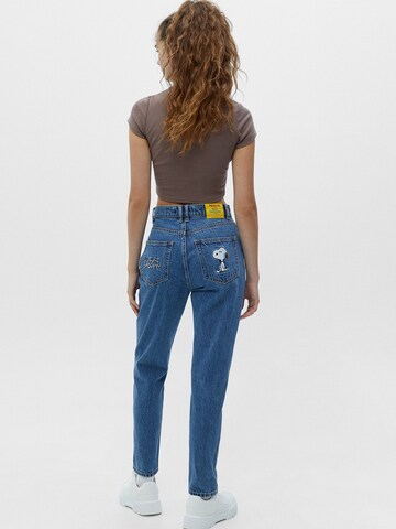 Regular Jeans de la Pull&Bear pe albastru