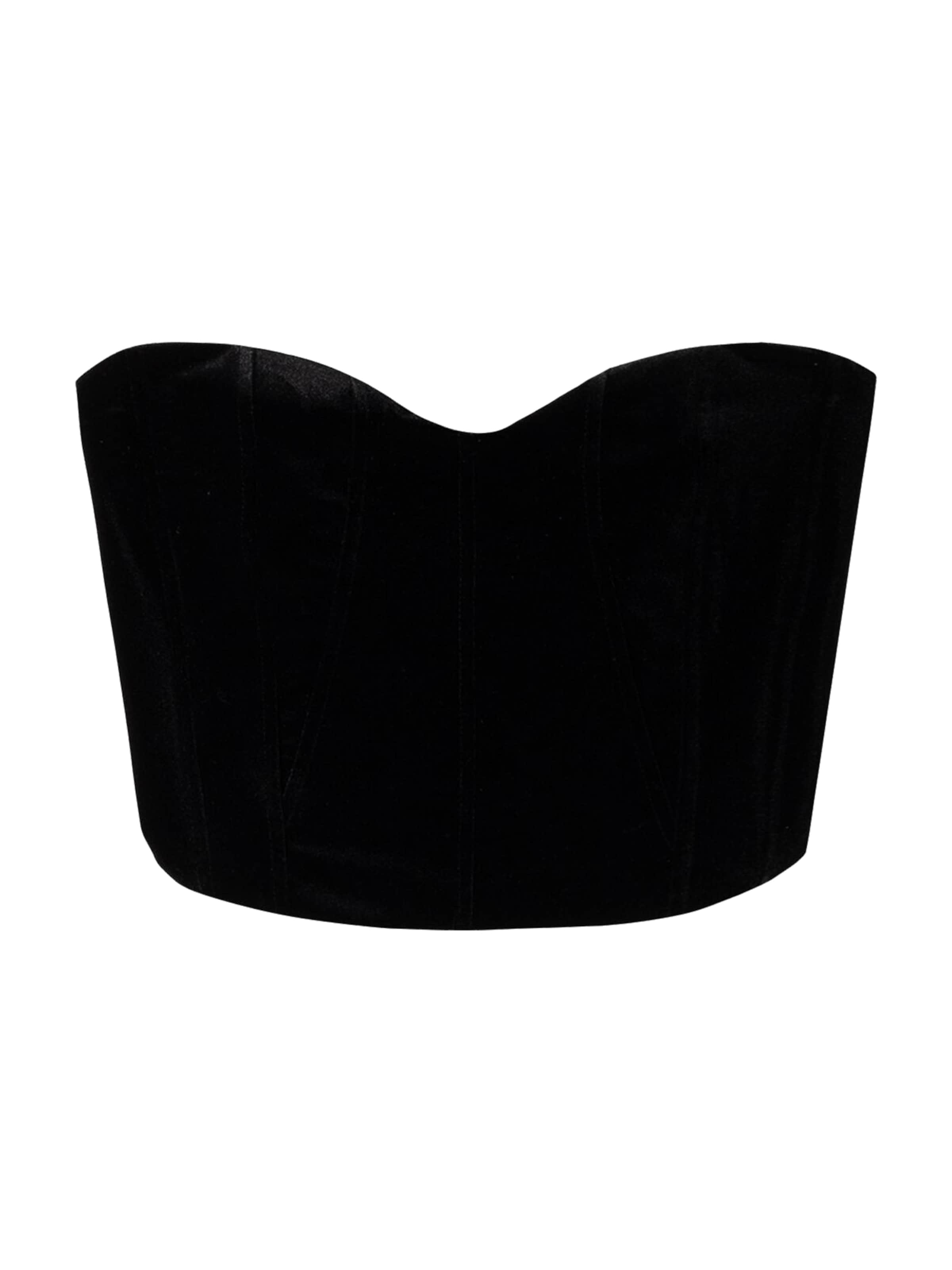 Bershka Топ в черно: отпред