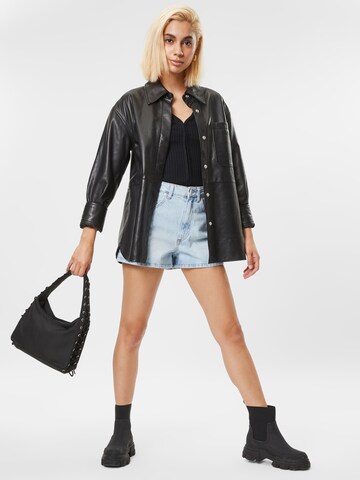 Geacă tricotată 'CARDI' de la Abercrombie & Fitch pe negru