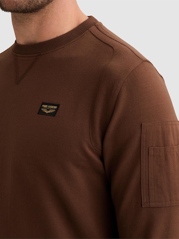 Sweat-shirt 'American Classic sweatshirt with flight pocket' PME Legend en marron
