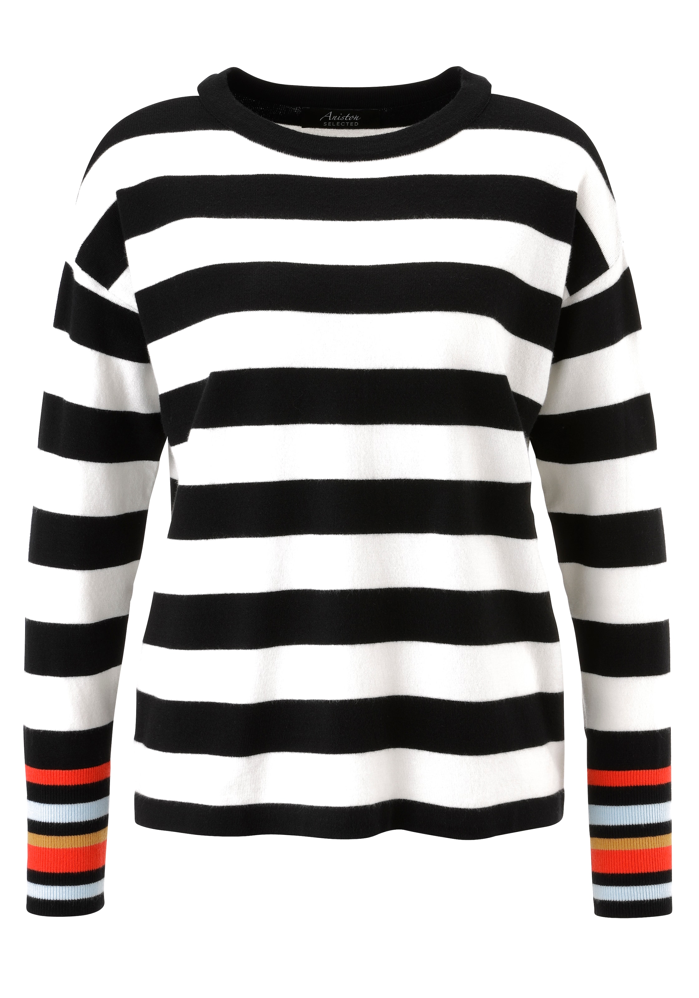 Aniston SELECTED Pullover in Schwarz: Vorderseite