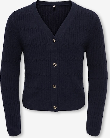 ONLY GIRLS Knit Cardigan 'KOGKATIA' in Blue: front