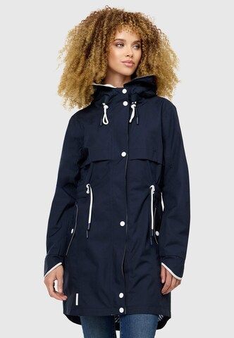 NAVAHOO Raincoat 'Xankaa' in Blue: front