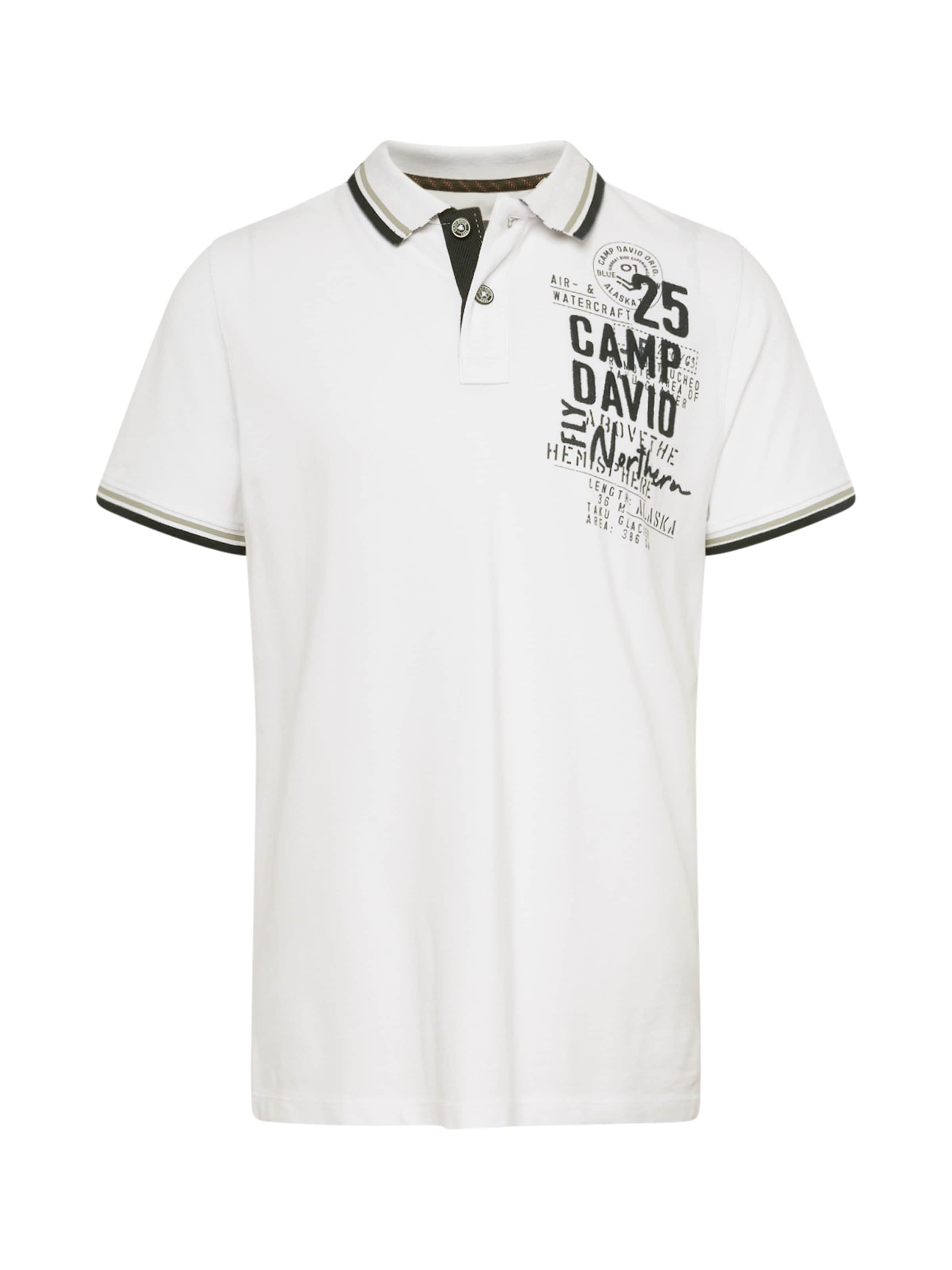 T-Shirt 'Alaska Ice Tour' CAMP DAVID en blanc : devant