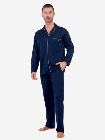 HOM Pyjama lang 'Rafael'‌ in Blau: Vorderseite
