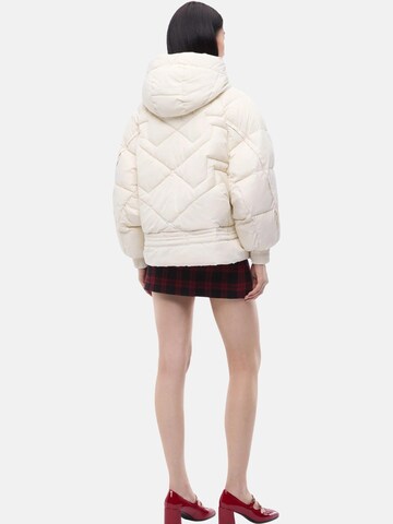 PINKO Winter jacket 'PINKO DICENTRA IMBOTTITOTELOA TECNICA CREPE GIUBBINO' in White