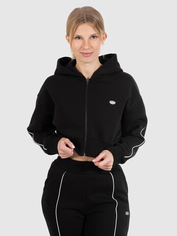 Smilodox Sweatvest ' Maren ' in Zwart: voorkant
