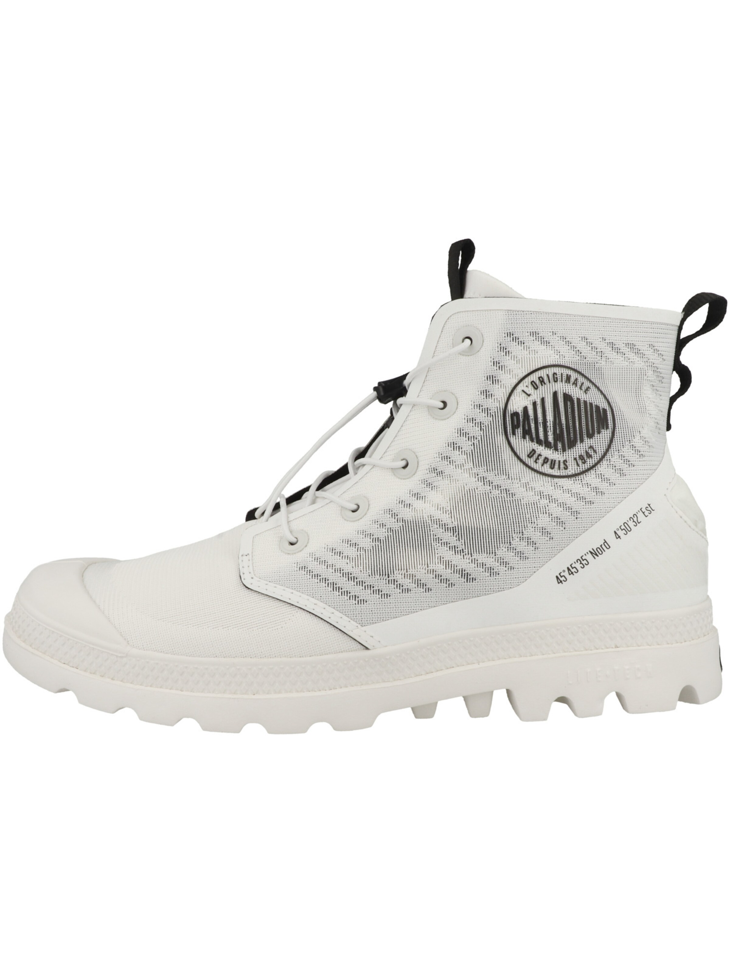 Palladium Schnürboots 'Pampa Lite Travel Vt' in Weiß