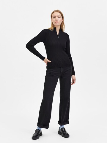 SELECTED FEMME Pullover 'Lydia' in Schwarz