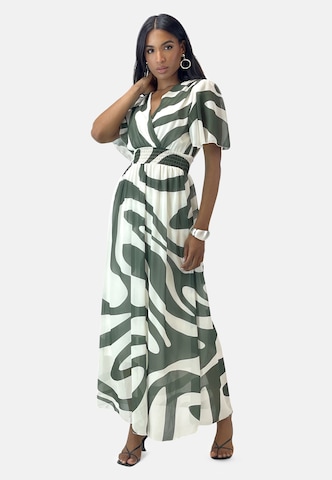 Robe Elara en vert : devant