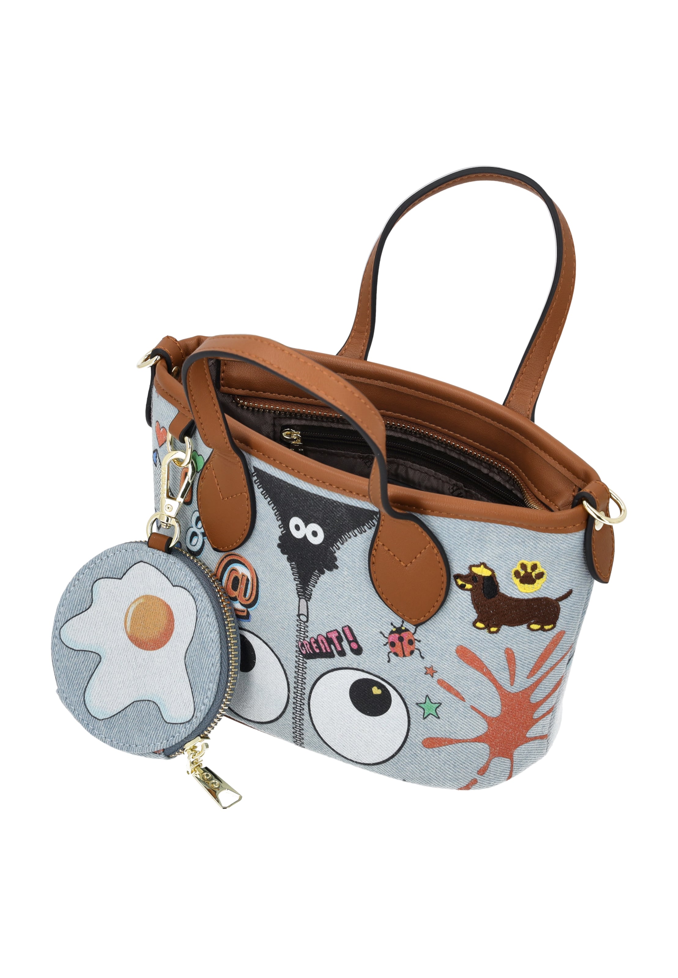 MYMO - Shopper 'Pop Eyetheme' en azul