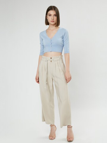 Influencer Loose fit Pleat-front trousers in Beige