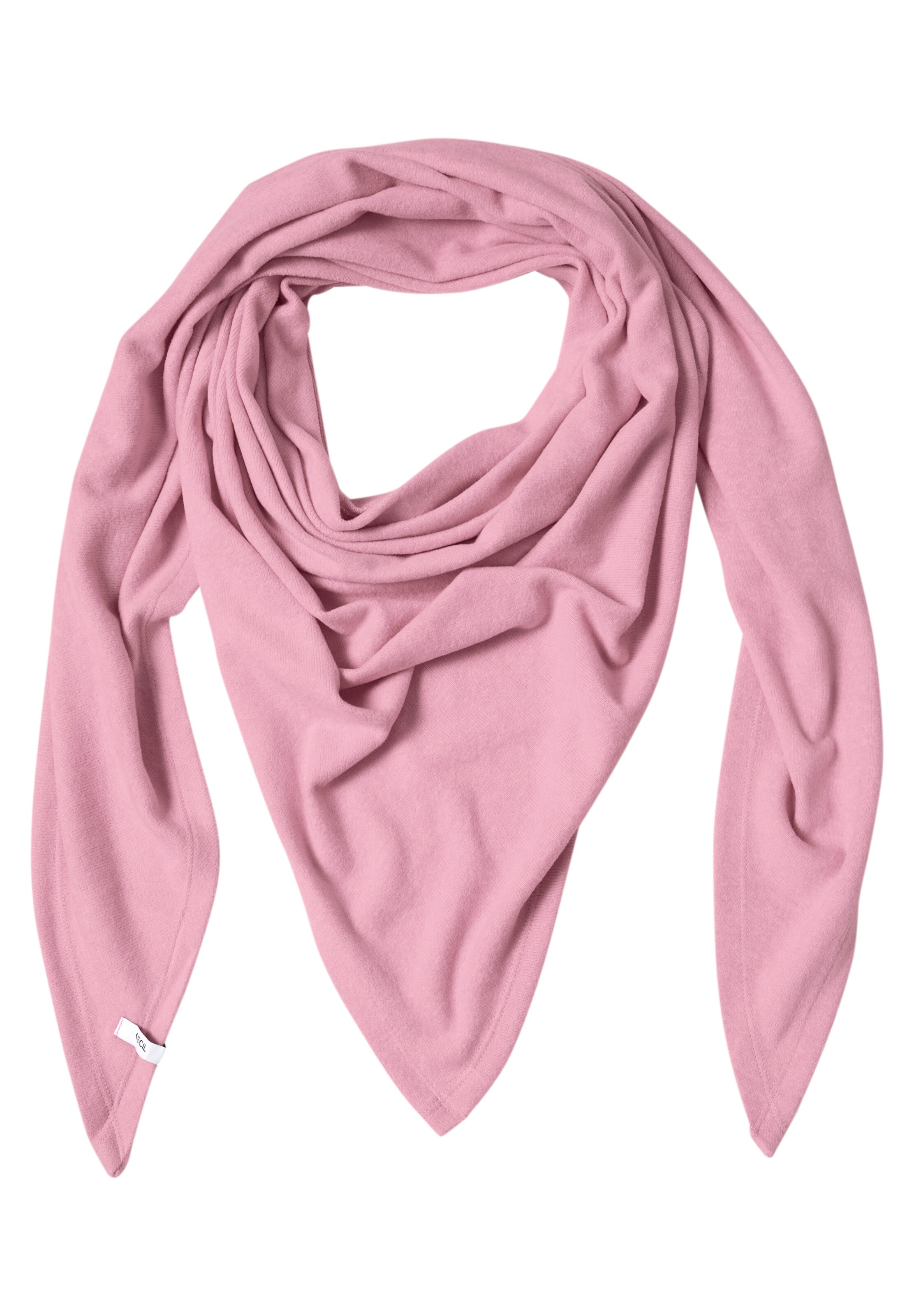 CECIL Dreieckstuch in Unifarbe in Pink: Vorderseite