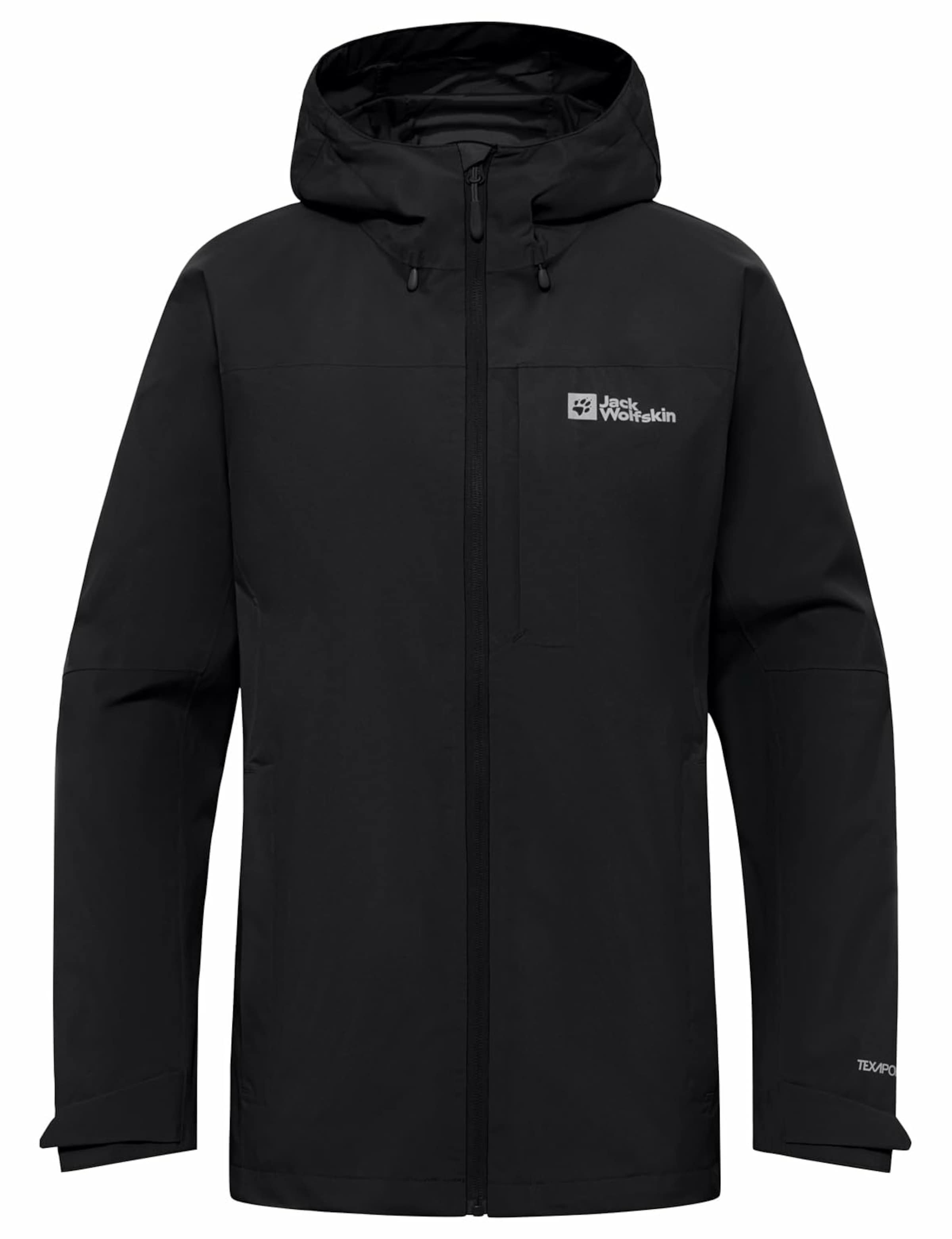 Veste outdoor JACK WOLFSKIN en noir : devant