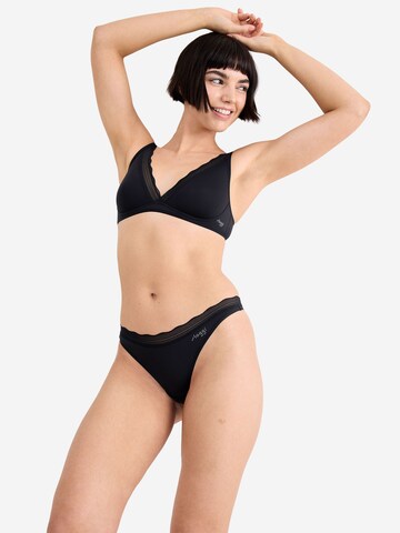 SLOGGI String ' Blue GO Blush ' in Black