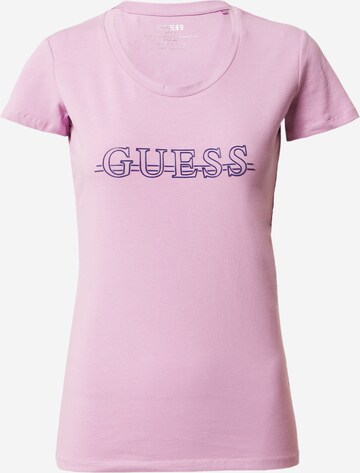 T-shirt 'DAVINA' GUESS en violet : devant