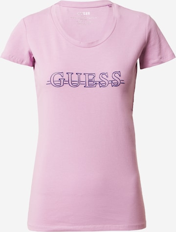 T-shirt 'DAVINA' GUESS en violet : devant