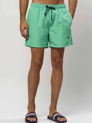 U.S. POLO ASSN. Zwemshorts ' UMAZA ' in Groen: voorkant