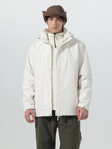 Youthup Performance Jacket in White: front
