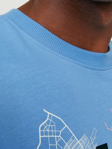 JACK & JONES Shirt 'MAP' in Blauw