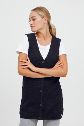 Oxmo Knitted Vest 'HEIDI' in Blue: front