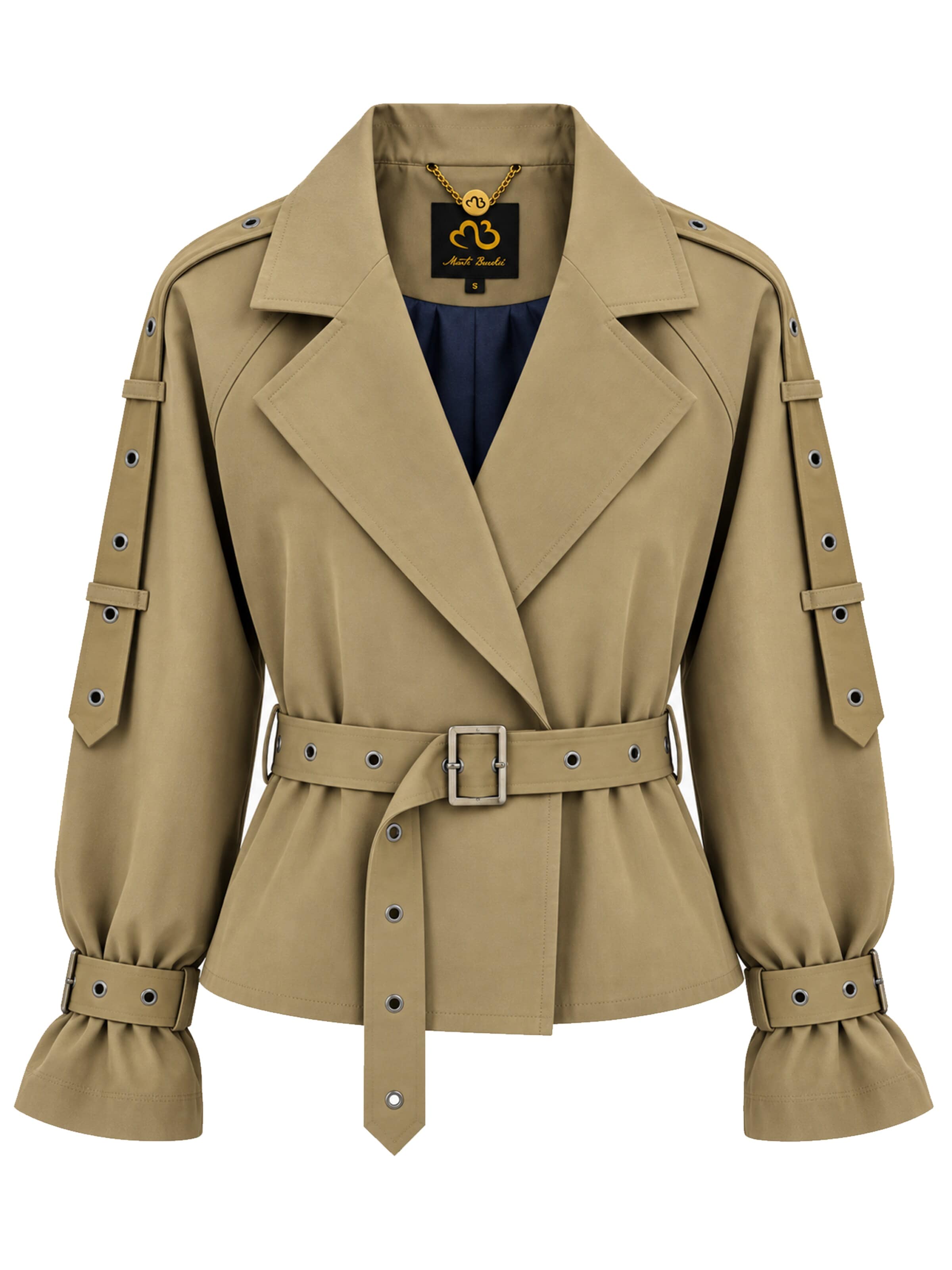 Veste mi-saison MB by Marta Buzolic en beige : devant