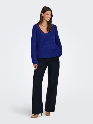 JDY Sweater 'JDYBitten' in Blue