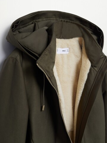 MANGO Parka 'Hours' in Grün