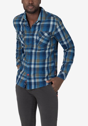 TIMEZONE Regular fit Button Up Shirt in Blue