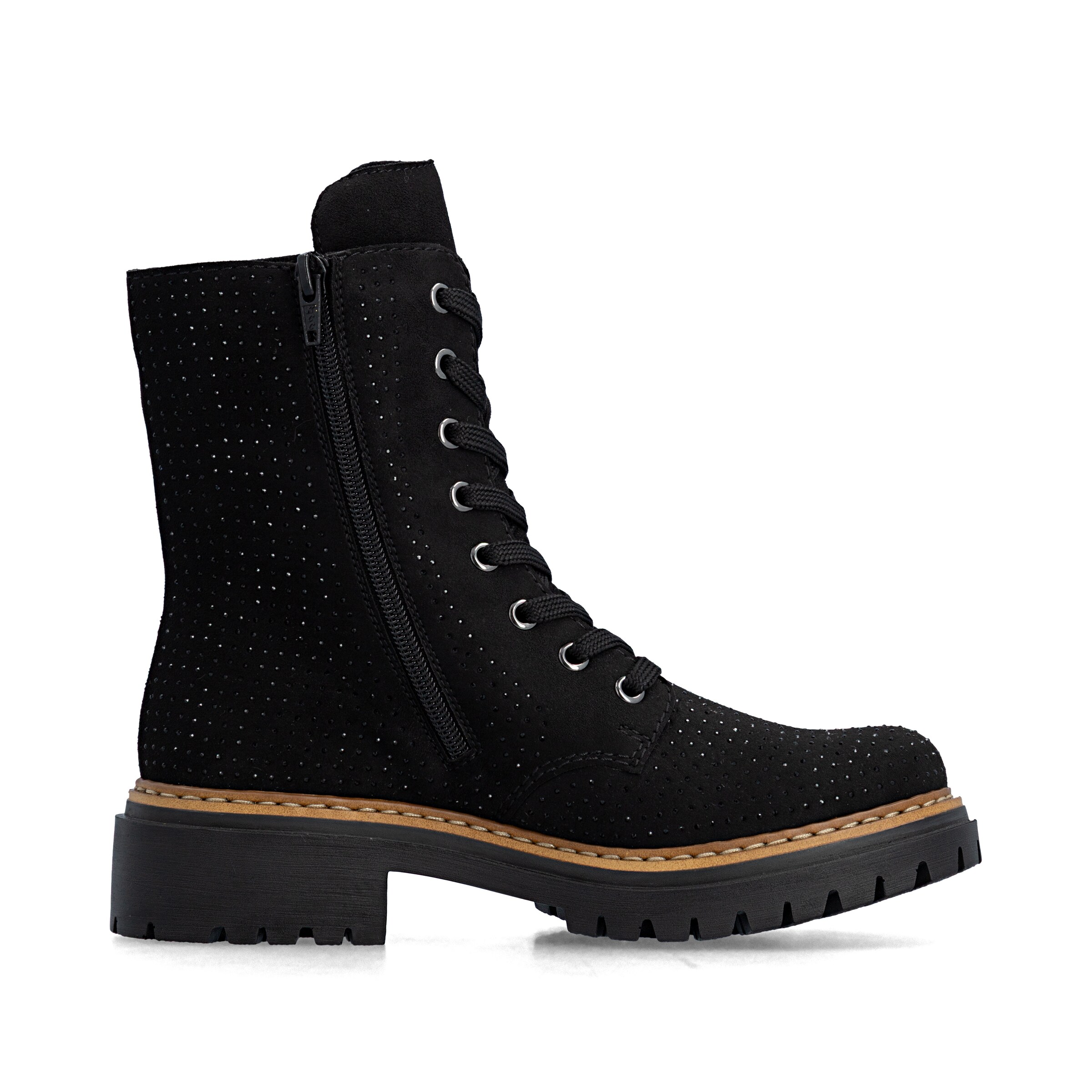 Bottes à lacets Rieker en noir