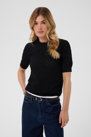 SAINT TROPEZ Pullover in Schwarz: Vorderseite