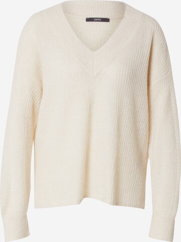 Pull-over ESPRIT en beige : devant