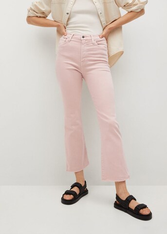 MANGO Bootcut Jeansy w kolorze różowy: przód
