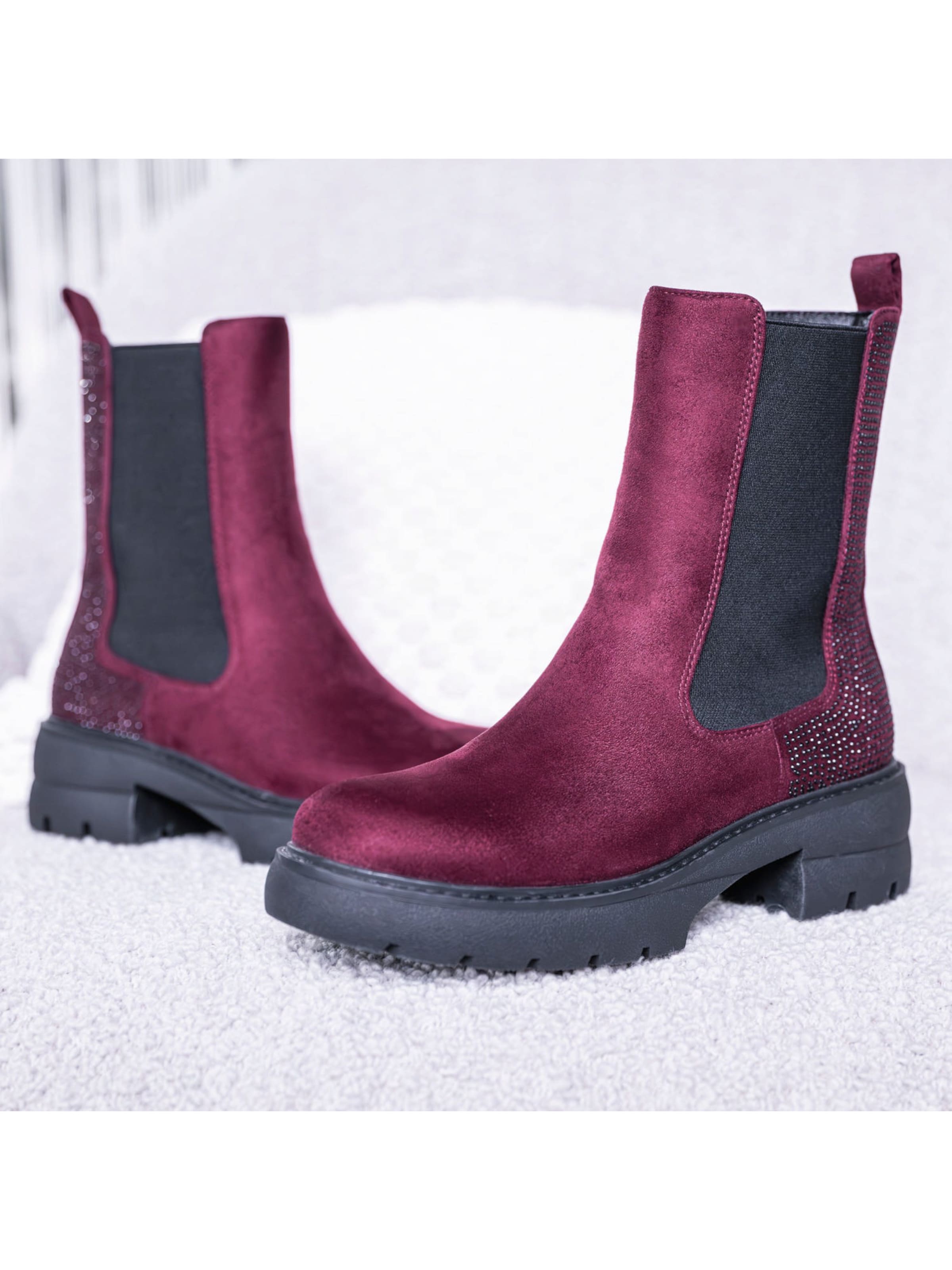 Palado by Sila Sahin Boots 'Palado Jynna by Sila Sahin' in Red