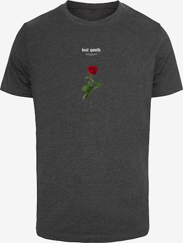 Mister Tee T-Shirt 'Lost Youth Rose' in Grau: Vorderseite