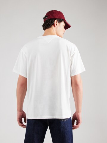 Tricou 'GAME DAY NYC' de la Tommy Jeans pe alb