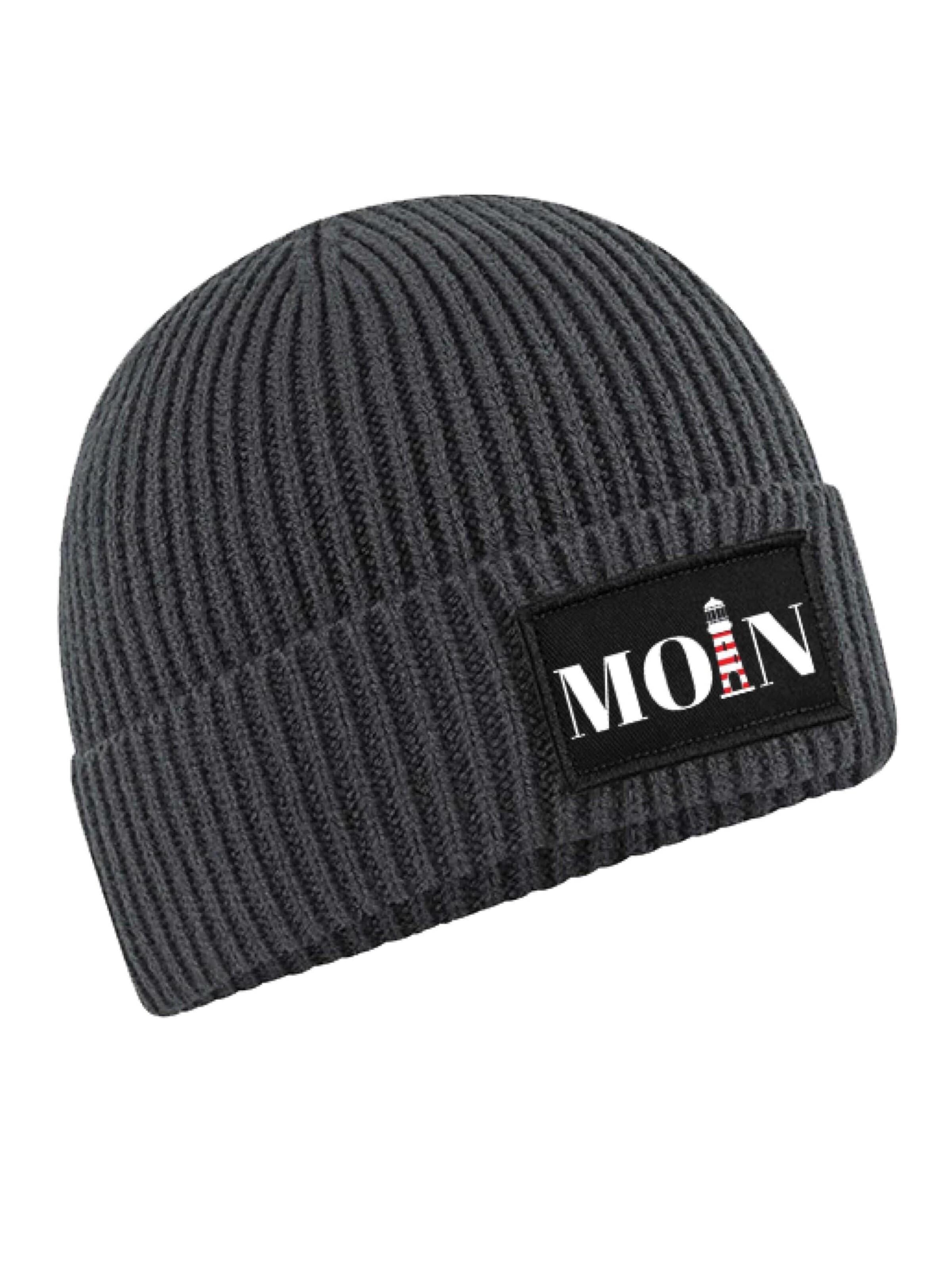 Youth Designz Beanie 'Moin Leuchtturm' in Grey