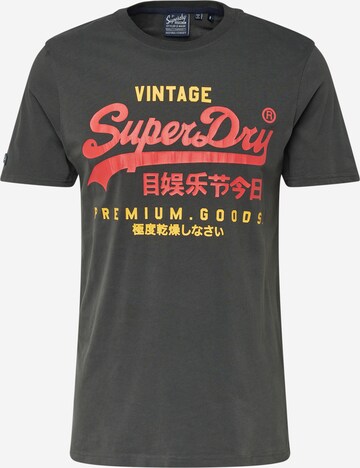 T-Shirt Superdry en vert : devant