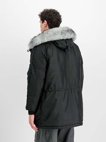 ALPHA INDUSTRIES Parka 'N-3A' in Schwarz: Rückseite