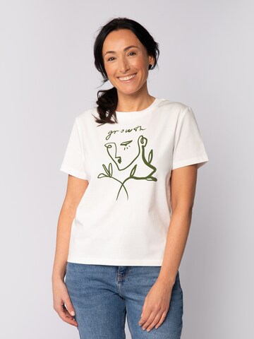 T-shirt 'Growth' Watapparel en blanc : devant
